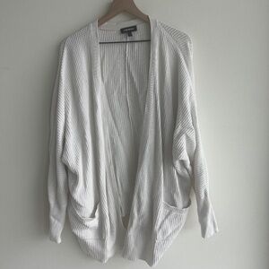 American Eagle White Knit Cardigan
